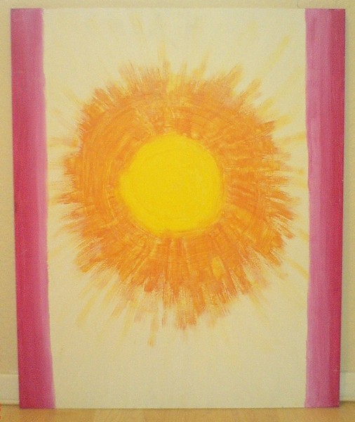 Akryl maleri Sun af LGPDesign malet i 2006