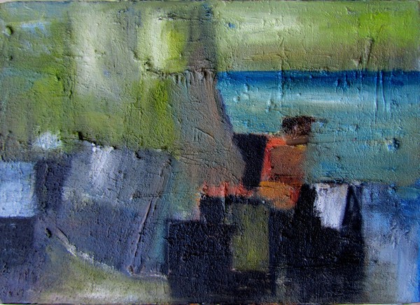 Olie maleri Unavngivet af Bjarne Svennson malet i 2010