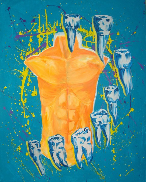 Akryl maleri Tænder af Favoloso malet i 2010