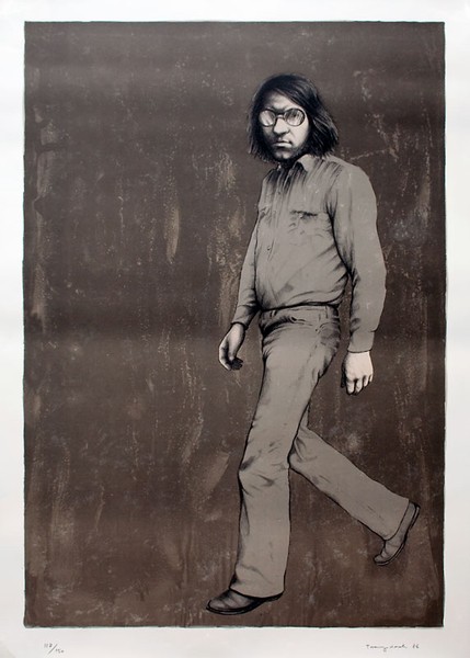 maleri Selvportræt af Gallerinavn ikke oplyst malet i 1977
