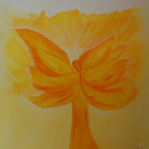 Akryl maleri Angel of light af MTmaleri malet i 2007