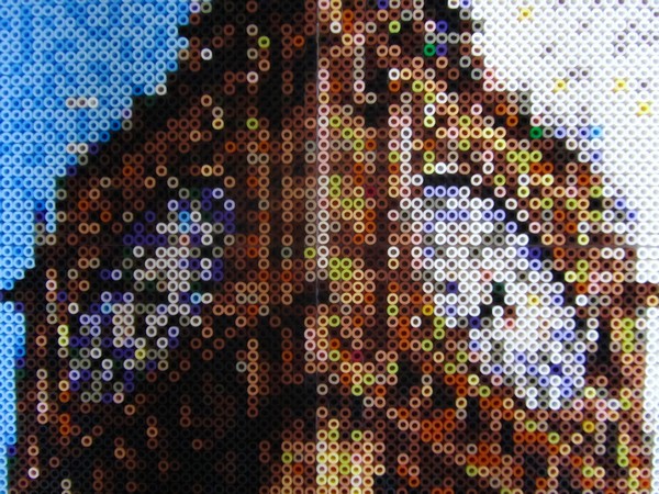 Collage maleri Big Ben af DPL malet i 2011