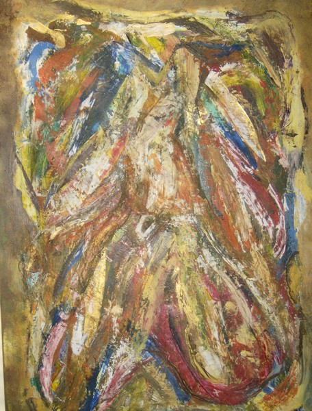 Akryl maleri What´s behind af Soffi Michellie malet i 2008