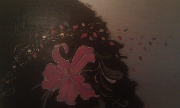 Akryl maleri Flower dreams af Holzendorff malet i 2011