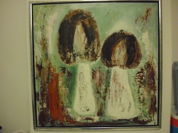 Akryl maleri svampe af Lovervad malet i 2010