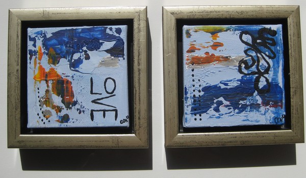 Akryl maleri Love af COR malet i 2012