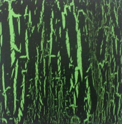 Akryl maleri Lime lyn af Mia malet i 2012