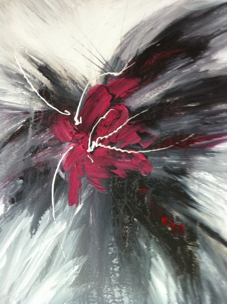 Akryl maleri Unavngivet af Art,Th malet i 2012