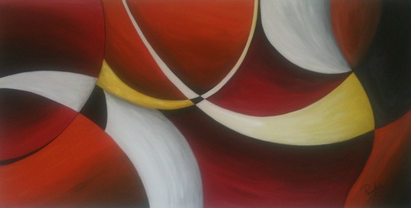 Akryl maleri Illusion af RaimoMarti malet i 2010
