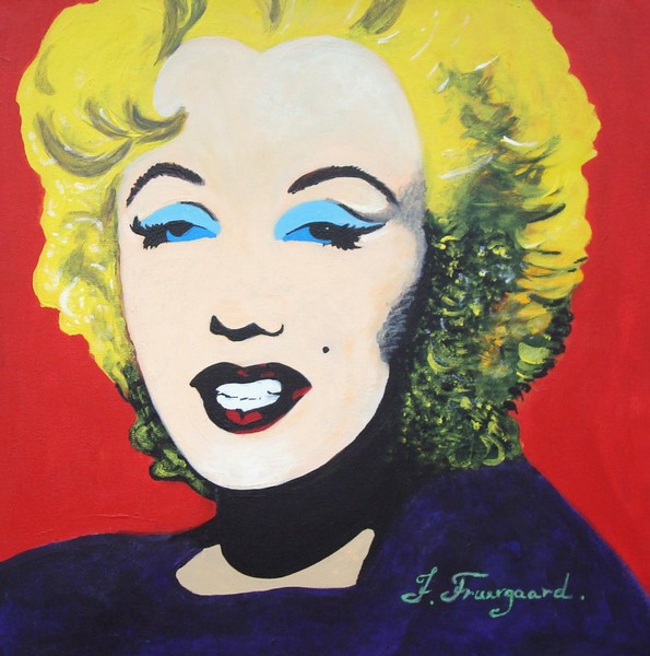  maleri Marilyn Monroe af Jette Fruergaard malet i 2007