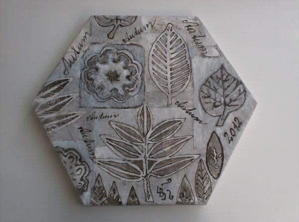 Akryl maleri autum af BOWO malet i 2012