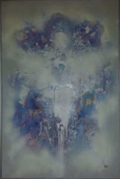  maleri Det kordinale kors af Gallerinavn ikke oplyst malet i 1989