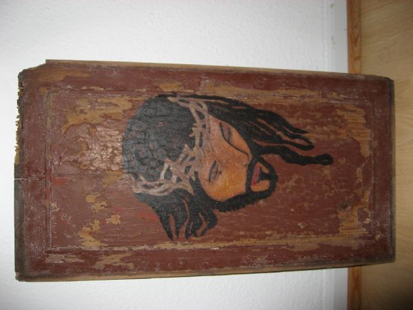  maleri Kristus af Gitte Larsen malet i 2007