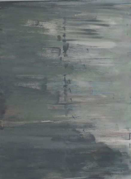 Akvarel maleri float af Rein malet i 2011