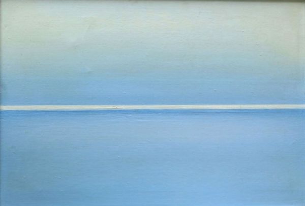 Olie maleri Morgen Skagen af Rudi Olsen malet i 1980