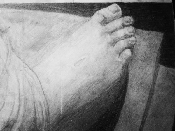  maleri Jesus' legeme af ShenartCy malet i 2011