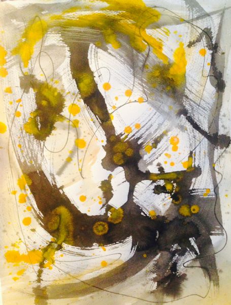 Akryl maleri Water5 af Christian Preisler malet i 2014