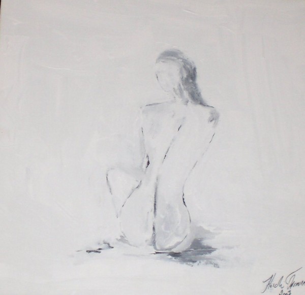  maleri Alene af Heidi Tørning Keogh malet i 2007