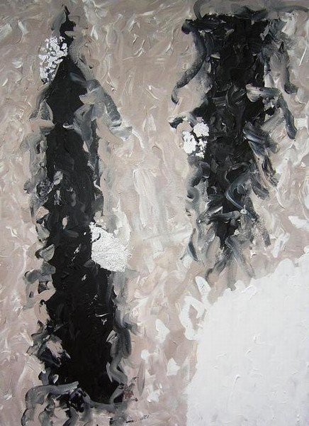 Akryl maleri Abstrakt nr. 6 af BlokstedProduction.dk malet i 2008
