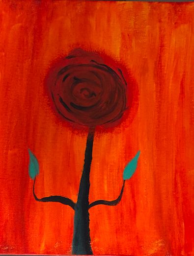 Akryl maleri Flower of life af Me.A malet i 2015
