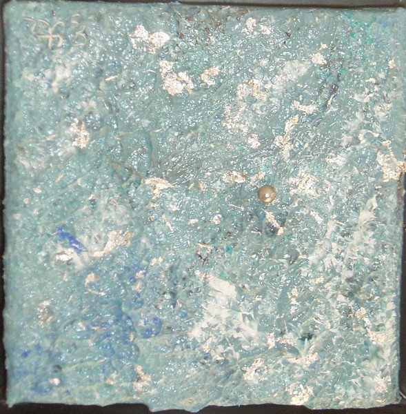 Akryl maleri Planet af Ette malet i 2007
