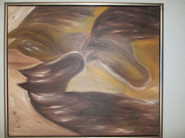 Akryl maleri Heste af jens espersen malet i 2012