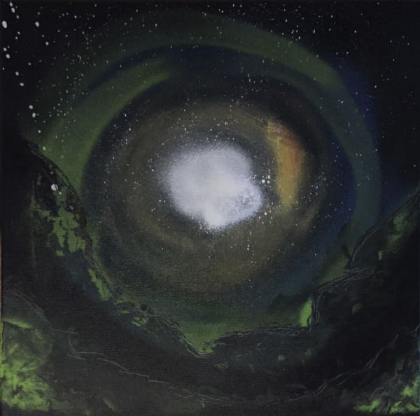  maleri Wormhole af B.T.A. malet i 2015