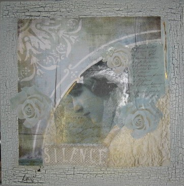 Blandede medier maleri Silence af lekila malet i 2007
