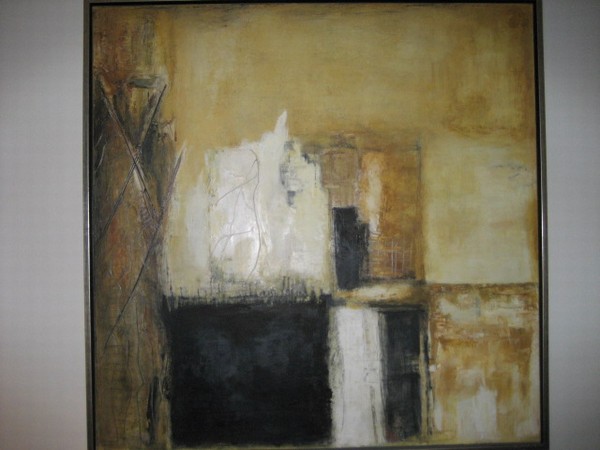 Olie maleri uden titel af Annette Ingemann malet i 2002
