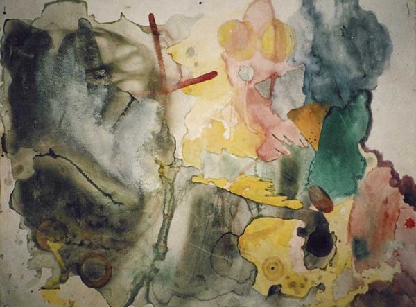 Akvarel maleri apocolypse 1 af Anja Knoche malet i 2003