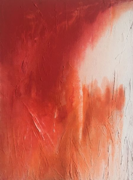 Akryl maleri Painter's mind - solgt af LibeArt L.G. malet i 2017