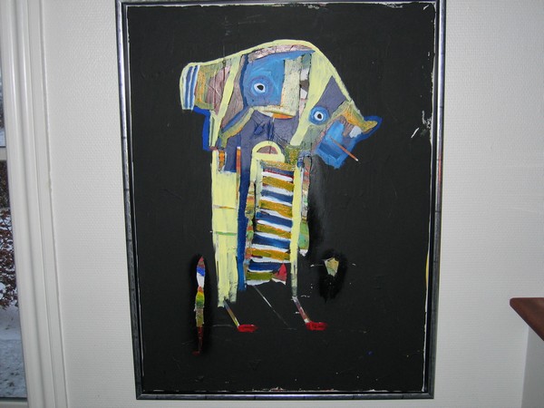Akryl maleri Napoleon af Bach malet i 2007