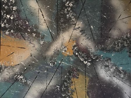 Akryl maleri Sky af MCA malet i 2017