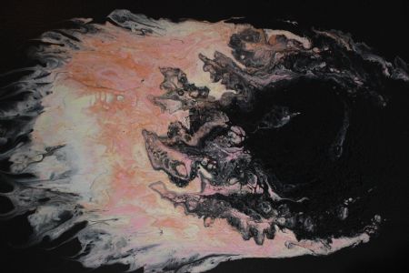Akryl maleri Fire af Createfullness malet i 2018
