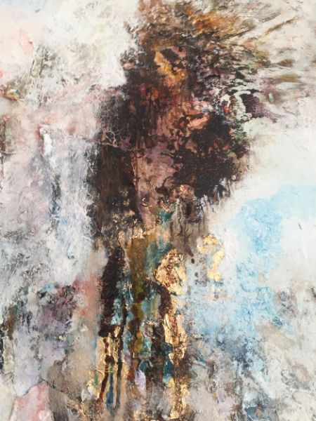  maleri Mixed Media på lærred. 60x85cm af Abbelone malet i 2018