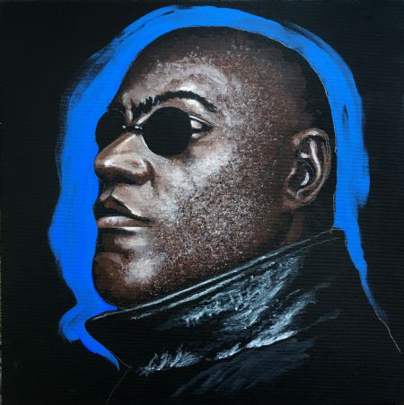 Akryl maleri Morpheus af Henning Dalhoff malet i 2018