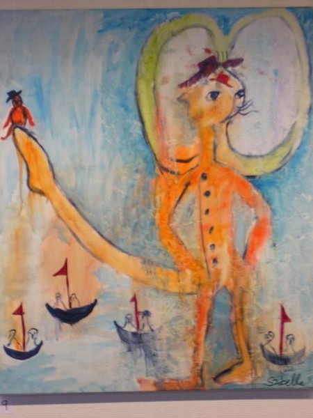 Olie maleri danserne af szibelle malet i 2007