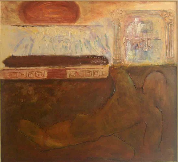  maleri Athena af Hanne Andrea malet i 2003