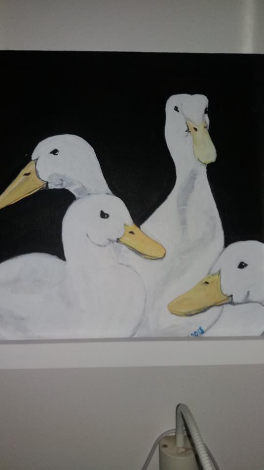  maleri dutch ducks af Bi malet i 2018