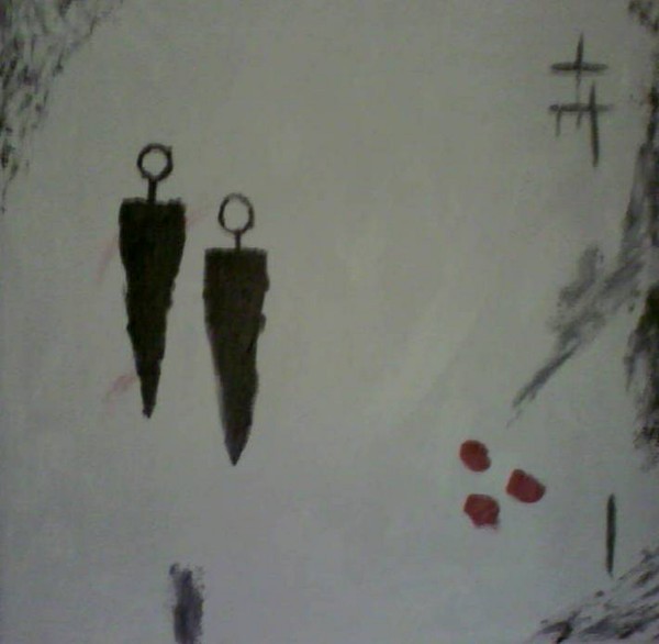 Akryl maleri Love af Lotte Andersen malet i 2008
