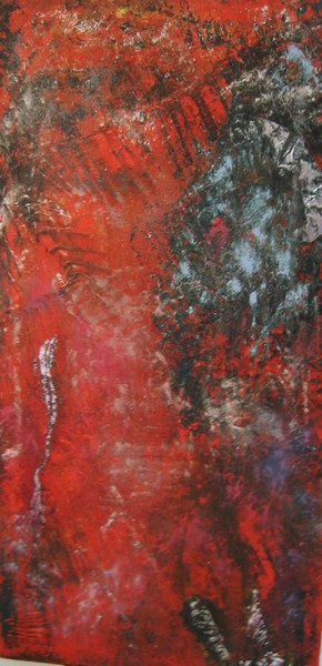 Akryl maleri Strudseben af Lyder malet i 2006