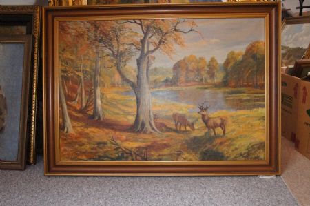 Blandede medier maleri Forskellige malerier sælges af Herluf Christensen malet i 1900
