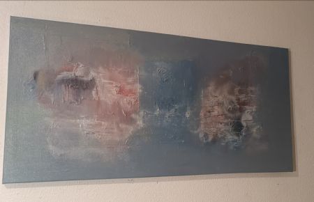 Olie maleri Galaktiske samtale af Edyta C. Cylovek malet i 2019