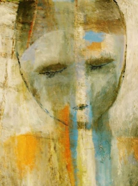 Akryl maleri Beam of light af Lili Hollesen malet i 2019
