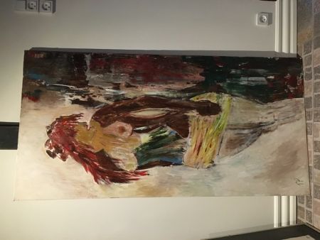 Akryl maleri Alkymisten af Tina Pieth malet i 2020