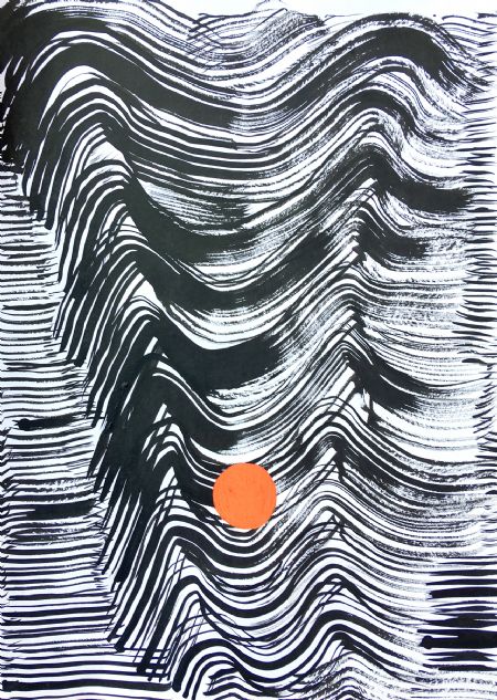  maleri Mountain Balls #1 af Brad Mossman malet i 2019