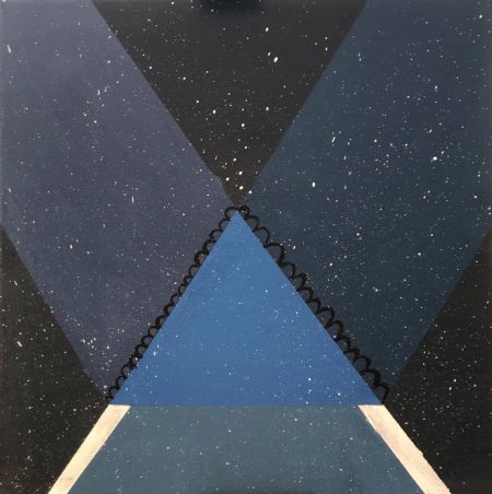 Akryl maleri Night In Space af CreativeGallery malet i 2019