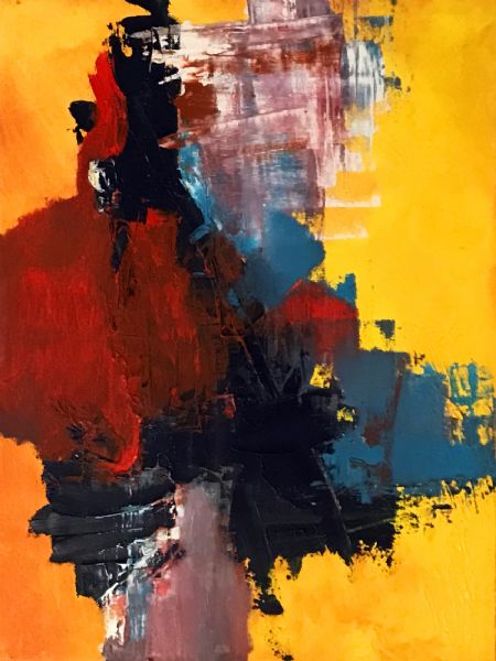 Olie maleri Abstrakt Nr.64 af Renata Leljak malet i 2019