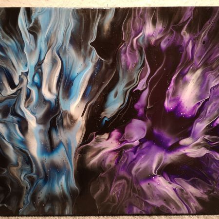 Akryl maleri The flames af Liv Melgaard malet i 2019