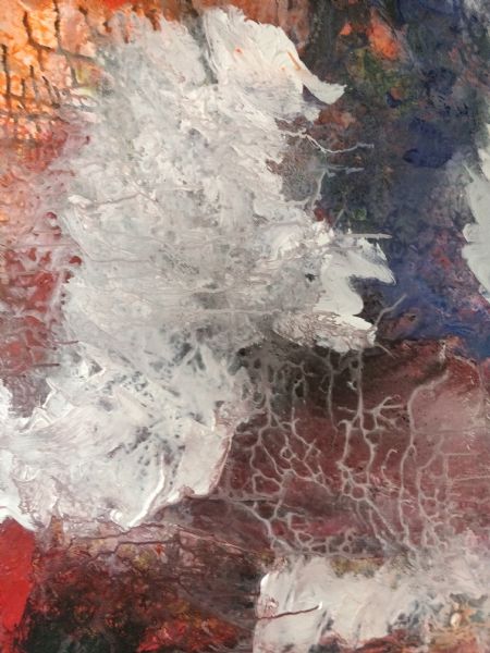 Akryl maleri Søslangen af Svenn Schou malet i 2020